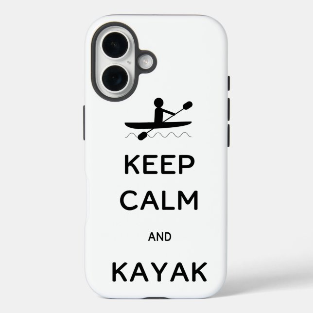 Behalt Calm und Kayak Case-Mate iPhone Hülle (Rückseite)