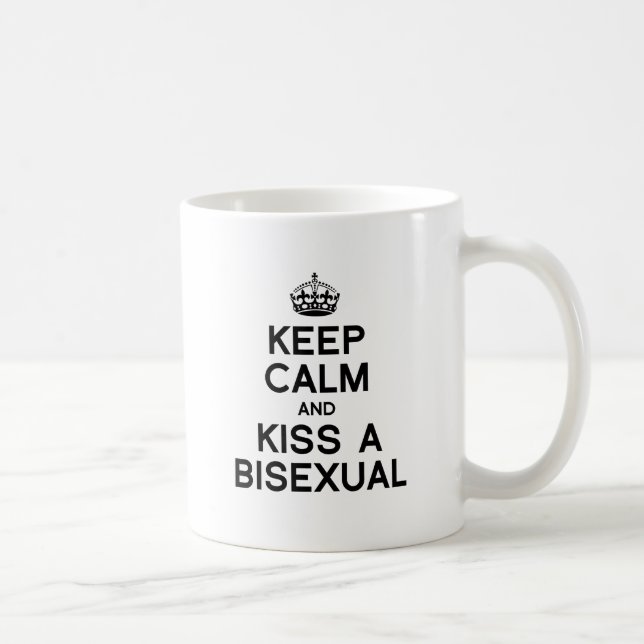 BEHALT CALM UND KISSE EIN BISEXUAL KAFFEETASSE (Rechts)