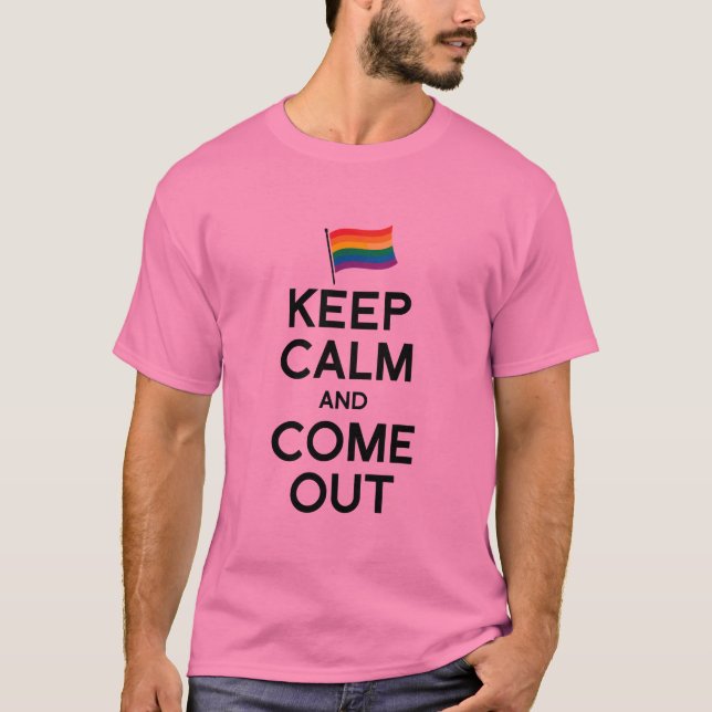 BEHALT CALM UND KOMME T-Shirt (Vorderseite)