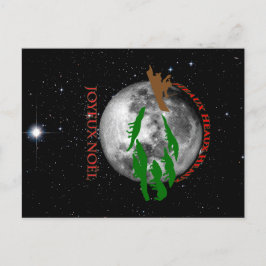 BEHALT CALM und LAISSEZ LES BONS TEMPS ROULER Feiertagspostkarte