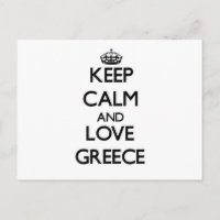 Behalt Calm und Liebe Griechenland