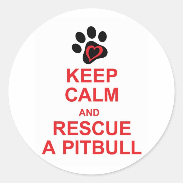 Behalt Calm... und LIEBE Runder Aufkleber (Vorderseite)