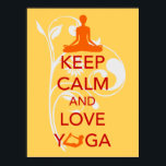 Behalt Calm und Liebe Yoga einzigartiges Kunstdruc Poster<br><div class="desc">"Behalt Calm and Liebe Yoga" ist ein originelles Design, das eine Parodie der berühmten britischen Plakate "Keep Calm and Carry On" der 40er Jahre ist. Dieses einzigartige Kunstdruckposter würde in jedem Raum der Zuhause oder des Büros großartig aussehen. Yoga ist eine körperliche, geistige und spirituelle Disziplin, die aus dem alten...</div>