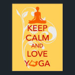 Behalt Calm und Liebe Yoga einzigartiges Kunstdruc Poster<br><div class="desc">"Behalt Calm and Liebe Yoga" ist ein originelles Design, das eine Parodie der berühmten britischen Plakate "Keep Calm and Carry On" der 40er Jahre ist. Dieses einzigartige Kunstdruckposter würde in jedem Raum der Zuhause oder des Büros großartig aussehen. Yoga ist eine körperliche, geistige und spirituelle Disziplin, die aus dem alten...</div>
