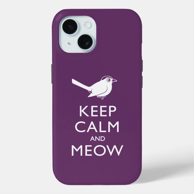 Behalt Calm und Meow Case-Mate iPhone Hülle (Rückseite)