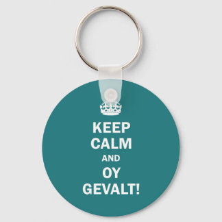 "Behalt Calm und Oy Gevalt!" Schlüsselanhänger
