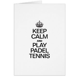 BEHALT CALM UND PLAY PADEL TENNIS