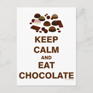 Behalt Calm und Postkarte