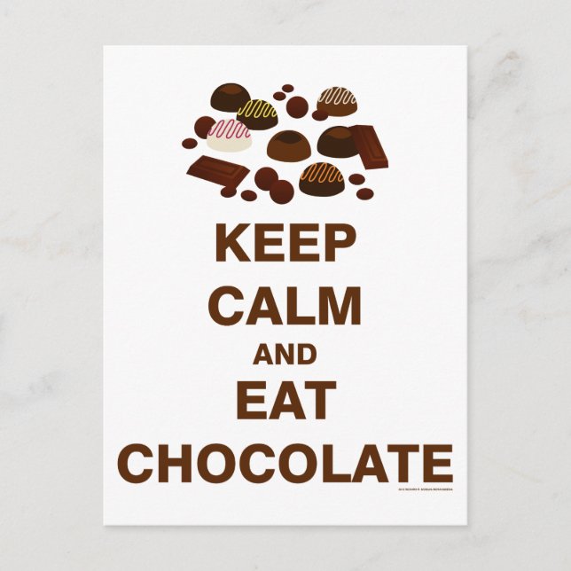 Behalt Calm und Postkarte (Vorderseite)