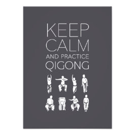 Behalt Calm und Praxis Qigong Fotodruck