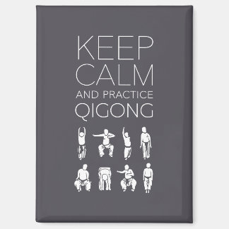 Behalt Calm und Praxis Qigong Magnet