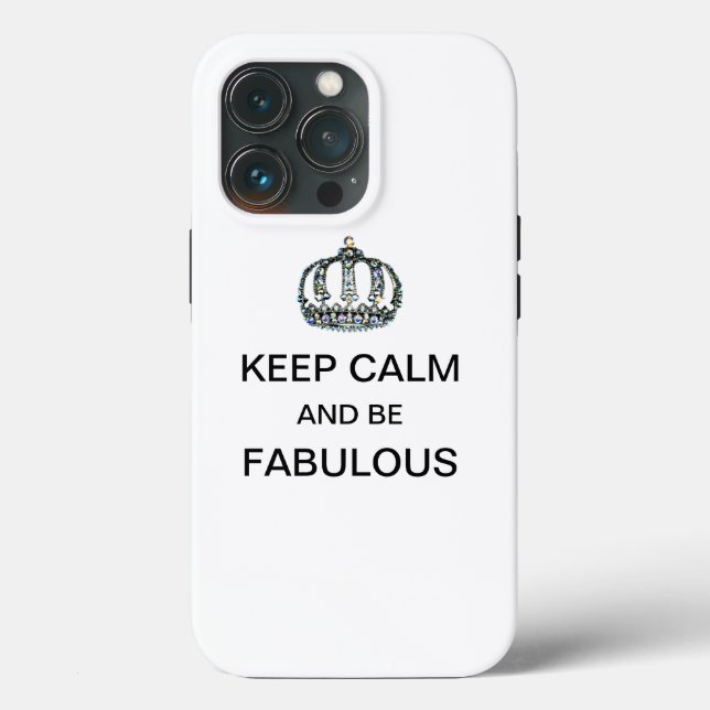 "BEHALT CALM UND SEIN FABULOUS! Case-Mate iPhone HÜLLE (Rückseite)