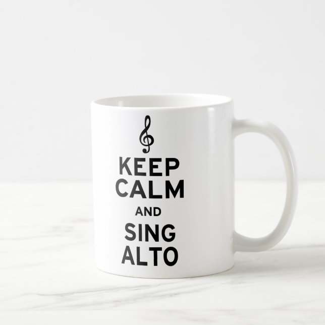 Behalt Calm und Sing Alto Kaffeetasse (Rechts)