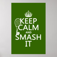 Behalt Calm und Smash It (Tennis) (beliebig)
