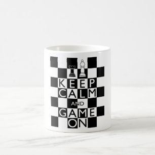 BEHALT CALM UND SPIEL ON - Schach Tasse