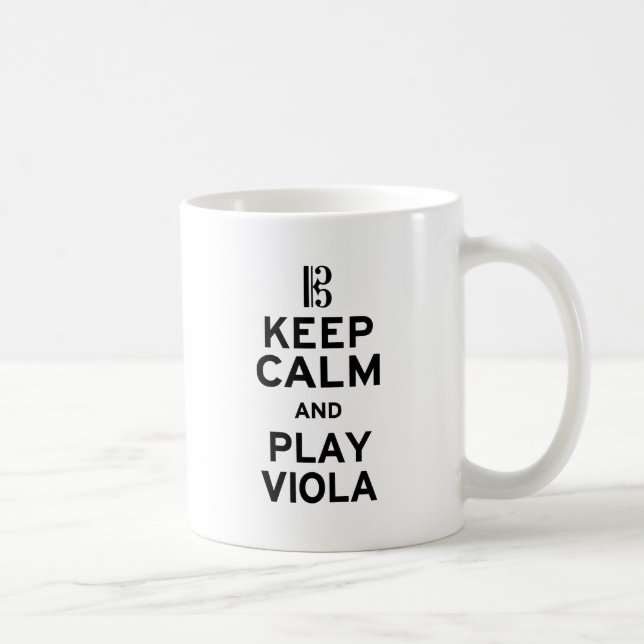 Behalt Calm und spiele Viola Tasse (Rechts)