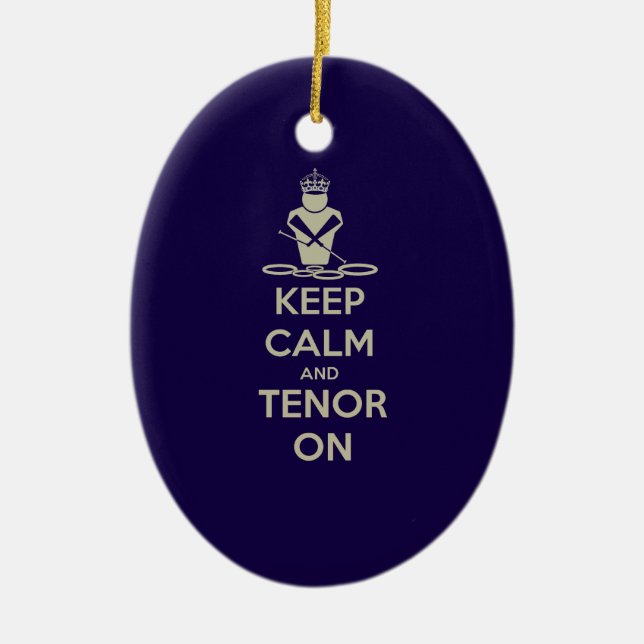 Behalt Calm und Tenor On Keramik Ornament (Vorne)