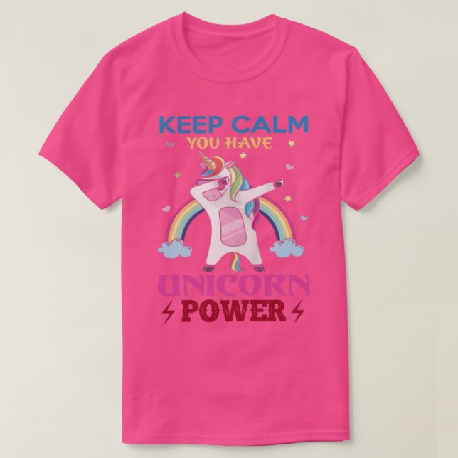 behalt CALM UNICORN POWER T-Shirt (Design vorne)
