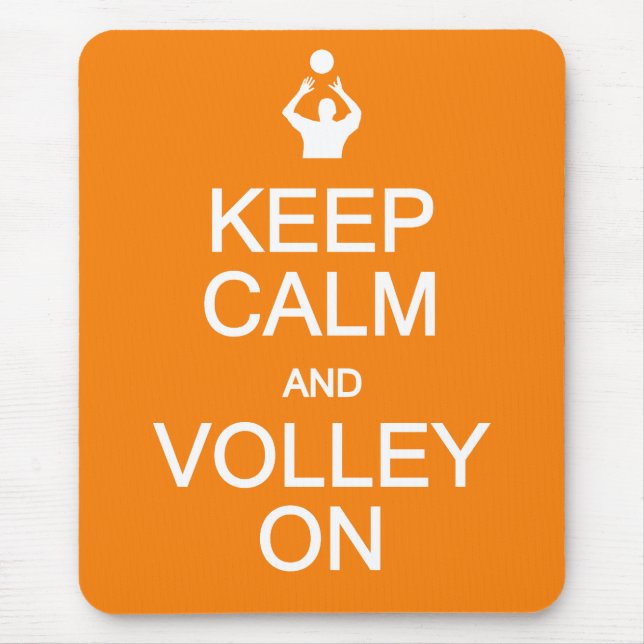 Behalt Calm & Volley auf Mousepad (Vorne)