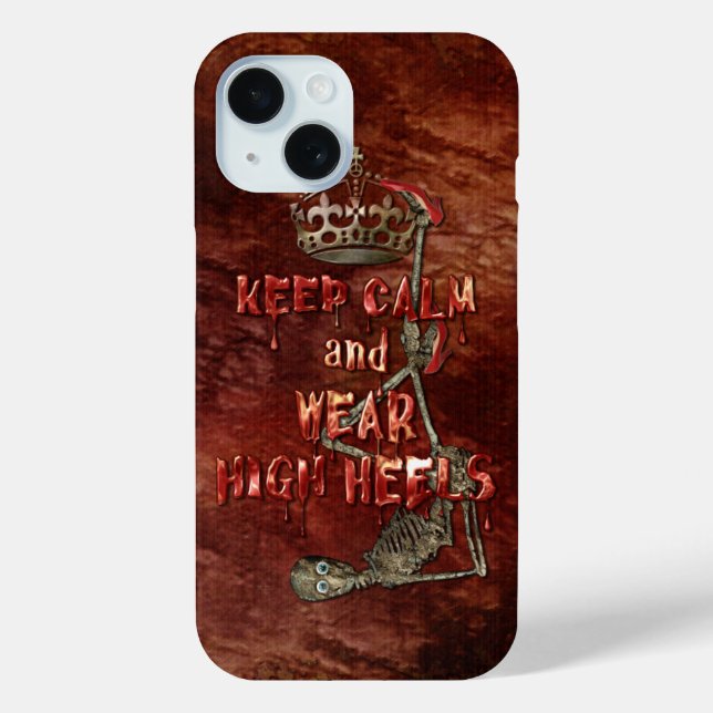 Behalt Calm Wear High Heels HORROR Case-Mate iPhone Hülle (Rückseite)