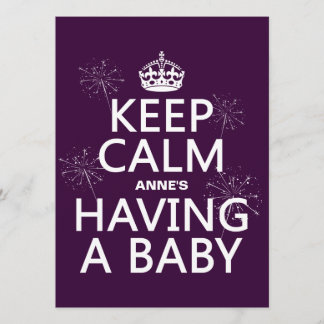 Behalt Calm X hat ein Baby (in jeder Farbe) Einladung