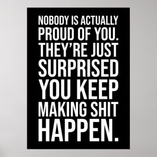 Behalt, damit es geschieht - Motivierend Poster