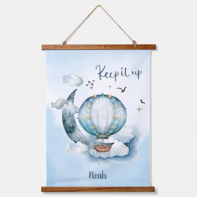 Behalt das Schiff im Meer individuell anpassbar Wandteppich Mit Holzrahmen (Vorderseite)