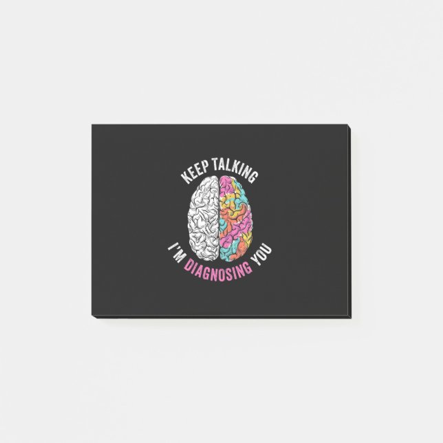 Behalt, dass ich dich diagnostiziere post-it klebezettel (Vorderseite)