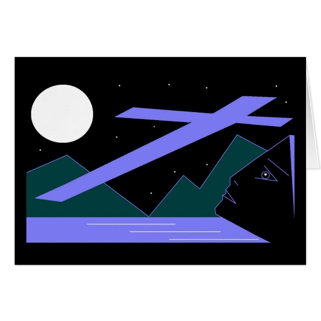 Behalt dein Auge am Kreuz (Vorderseite (Horizontal))