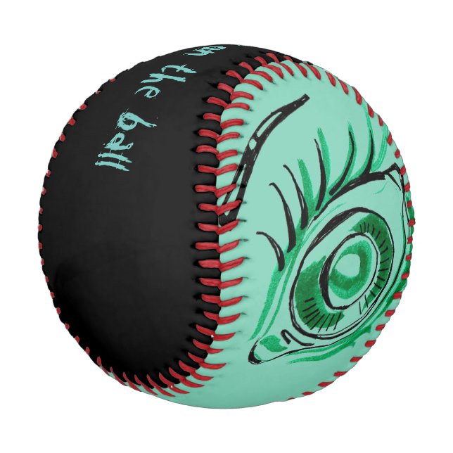 Behalt dein Auge auf dem Ball-Baseball-Creepy Nied Baseball (Schrägansicht)