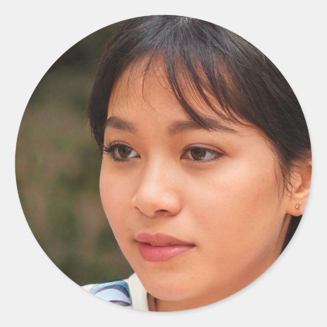 Behalt Dein Traumleben Runder Aufkleber (Vorderseite)