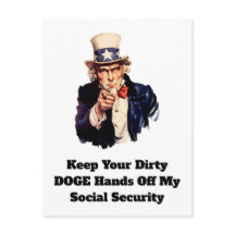 Behalt deine schmutzigen DOGE-Hände von meiner soz