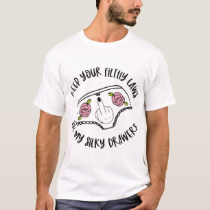 Behalt deine schmutzigen Gesetze von meinen silber T-Shirt