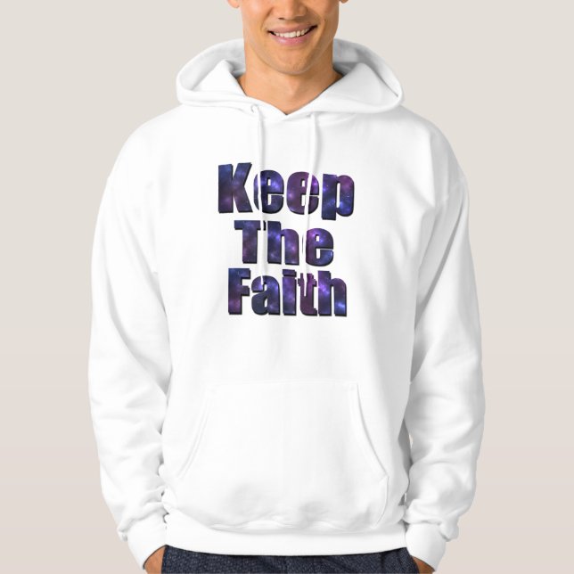 Behalt den Glauben, das religiöse Logo, Hoodie (Vorderseite)