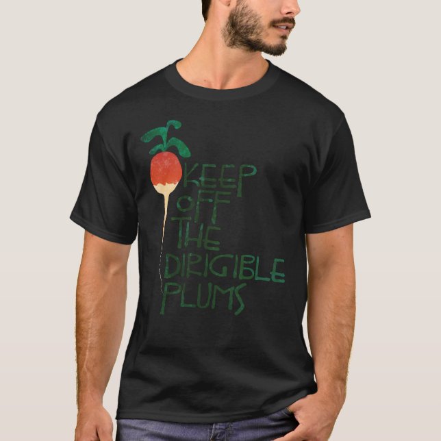 Behalt den klassischen T - Shirt "Dirigible Plums" (Vorderseite)