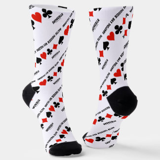 Behalt der 4-Karten-Anzug für das Bieteralter Socken