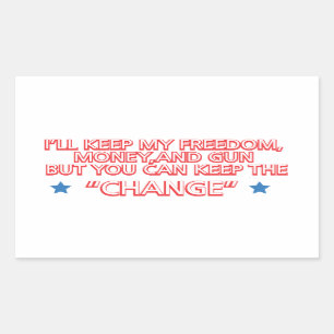 Behalt der Änderung Rechteckiger Aufkleber