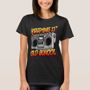 Behalt der Boombox für die alte Hip Hop Retro-Musi T-Shirt