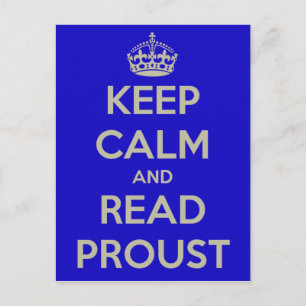 Behalt der Calm Proust Postkarte