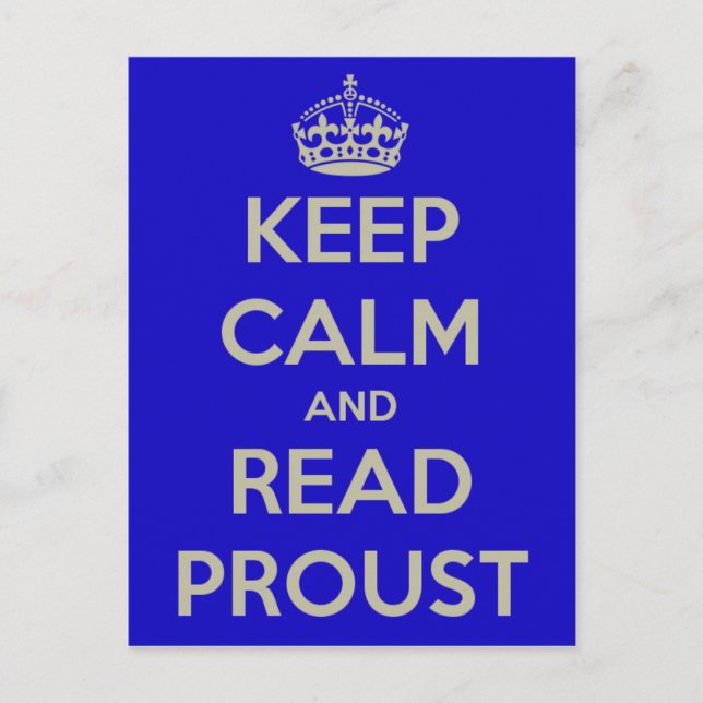 Behalt der Calm Proust Postkarte (Vorderseite)