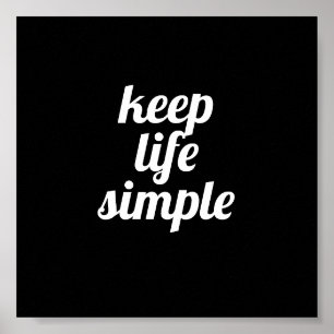 behalt der einfachen Zitat-Poster-Typografie Poster