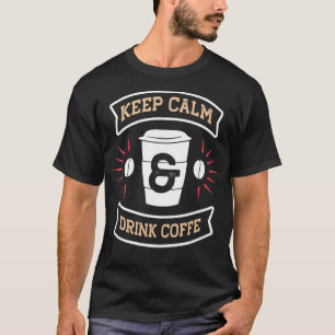 Behalt der Koffeinbohnen für Beruhigung und Trinke T-Shirt