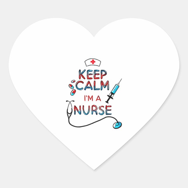 behalt der Krankenschwester Herz-Aufkleber (Vorderseite)