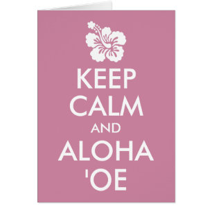 Behalt der Ruhe und AlohaOe Hibiskus Blume