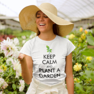 Behalt der Ruhe und Pflanze eines Gartens, Garten  T-Shirt
