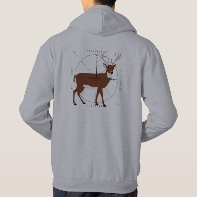 Behalt der ruhigen Jagd auf Hirsch-Venison-Schieße Hoodie (Rückseite)