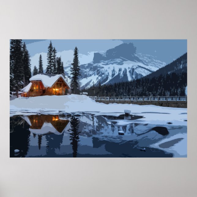 Behalt der Zuhause-Feuerbrände für Winterreisende Poster (Vorne)