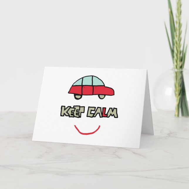 Behalt des Calm Driving-Tests Karte (Vorderseite)