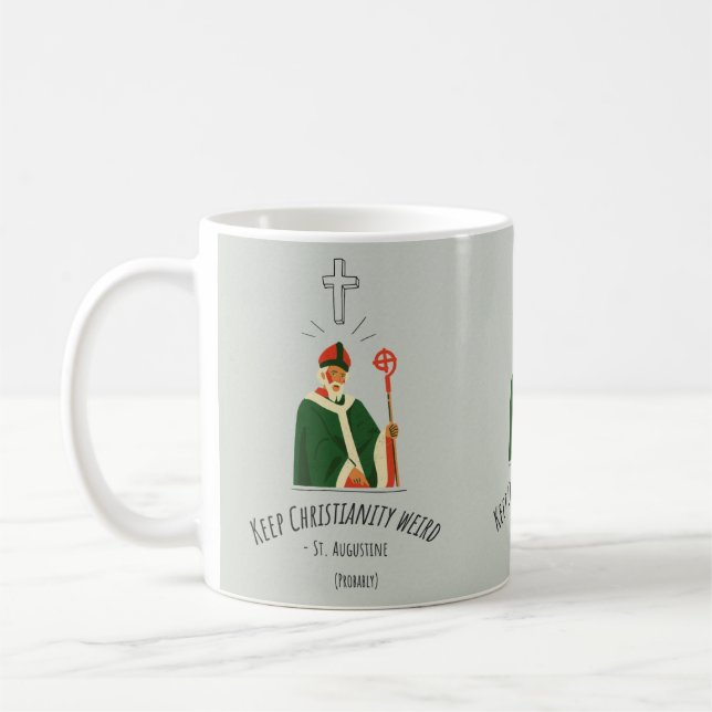 Behalt des Christentums Weiße Tasse (Links)