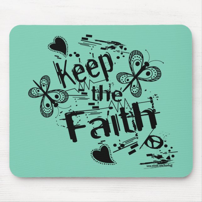 Behalt des Faith Graffiti Standard Mouse Pad Mousepad (Vorne)